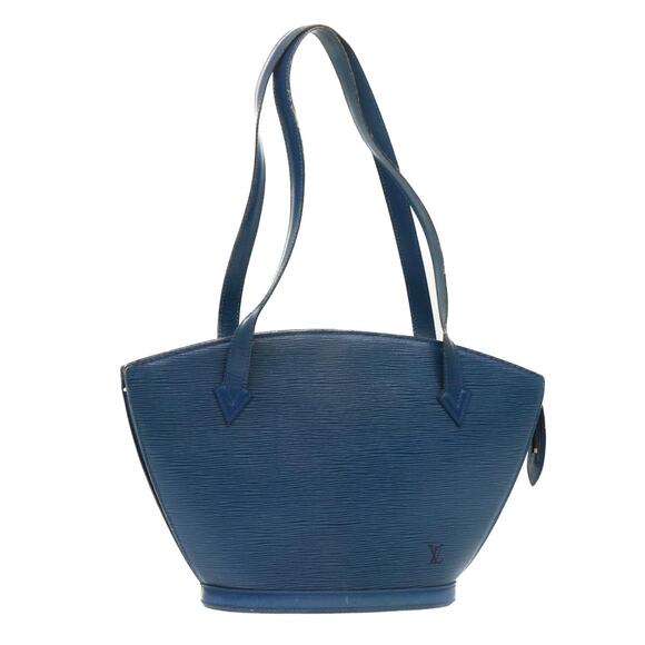 LOUIS VUITTON Epi Saint Jacques Poignees Long Hand Bag Blue M52265 - Picture 1 of 16